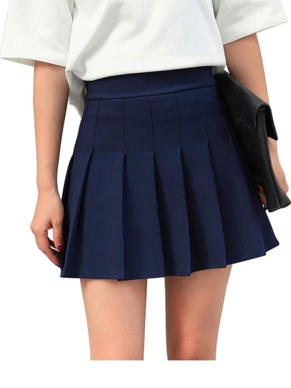 Abercrombie Navy Pleated Mini Skirt